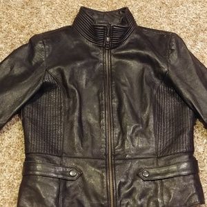 REACTION Kenneth Cole Womens Leather Jacket